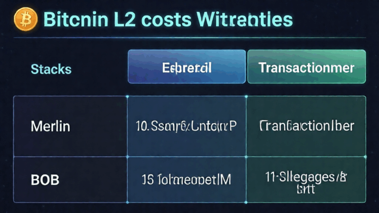 The 2026 Bitcoin L2 Cost Comparison: Stacks vs Merlin vs BOB